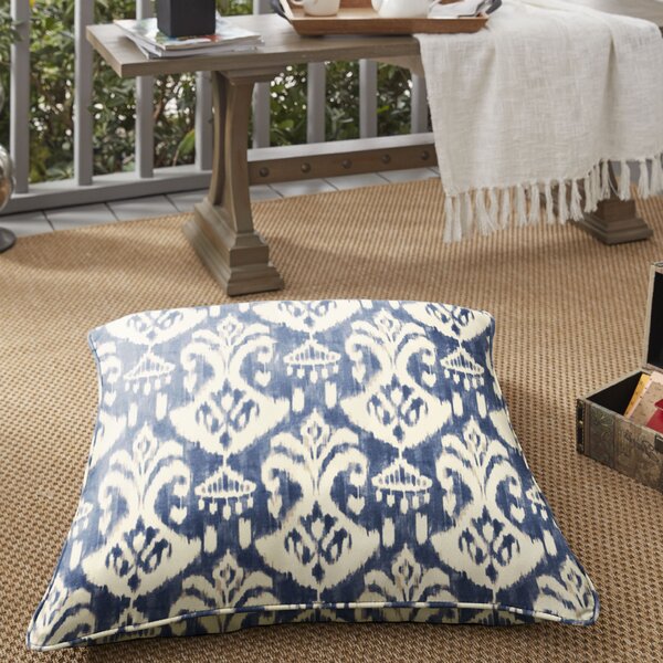 Winston Porter Cann Ikat Sunbrella Indoor Outdoor Throw Pillow